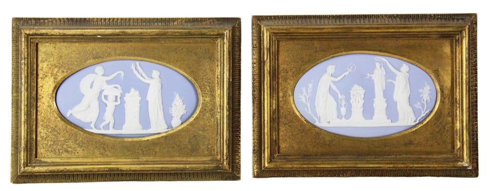 Pair of Wedgwood Type Wall Plaques (1 of 8)