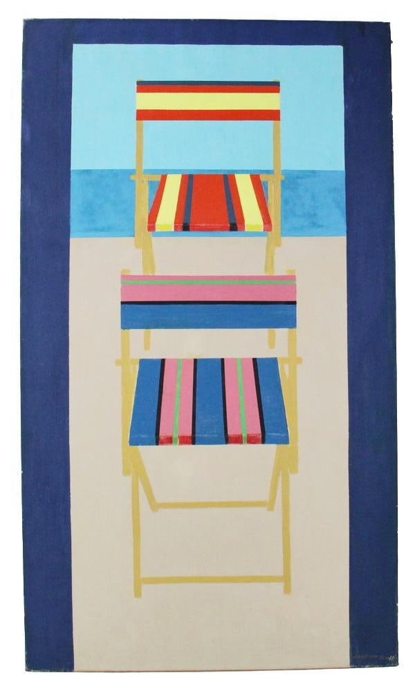 Jennett Lam, "Facing Chairs", Oil on Canvas (1 of 10)