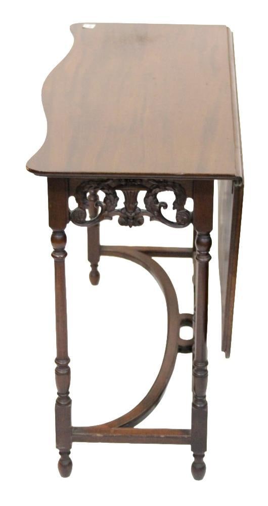 Vintage Mahogany Drop-Leaf Gate-Leg Side Table (1 of 8)