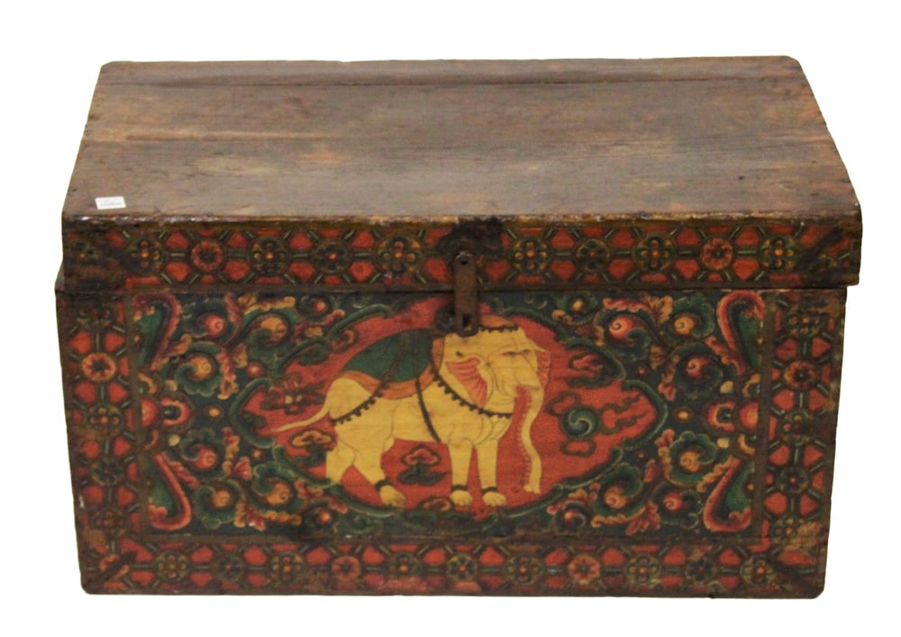 Old Tibetan Trunk, Decorated (1 of 7)