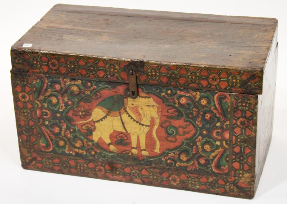 Old Tibetan Trunk, Decorated - 2