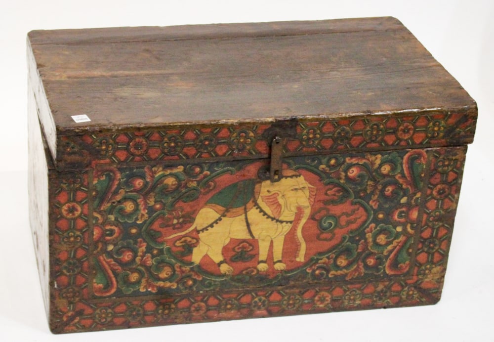 Old Tibetan Trunk, Decorated - 3