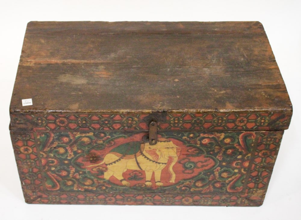 Old Tibetan Trunk, Decorated - 4