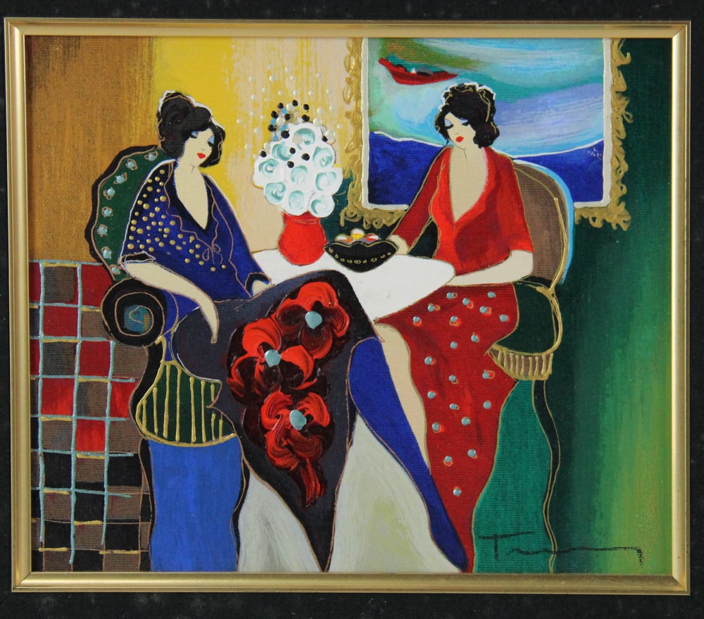 Itzchak Tarkay, "Ruby Resplendence", Serigraph - 2