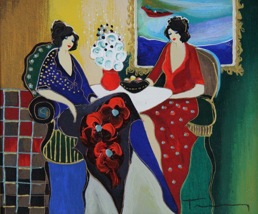 Itzchak Tarkay, "Ruby Resplendence", Serigraph - 3