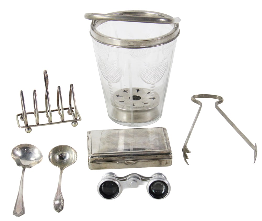 Ice Bucket, Toast Holder Opera Glasses, Spoons, etc. (1 of 19)