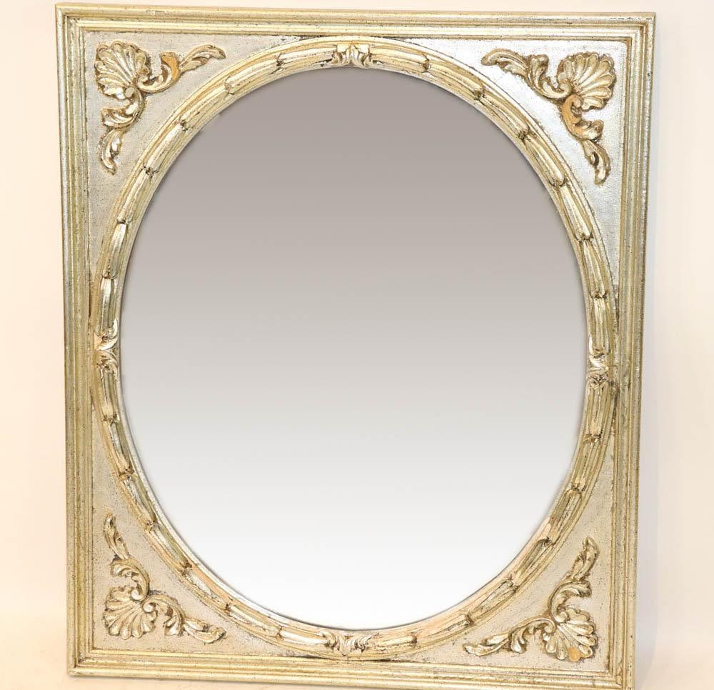 Continental Silver Gilt Mirror - 6