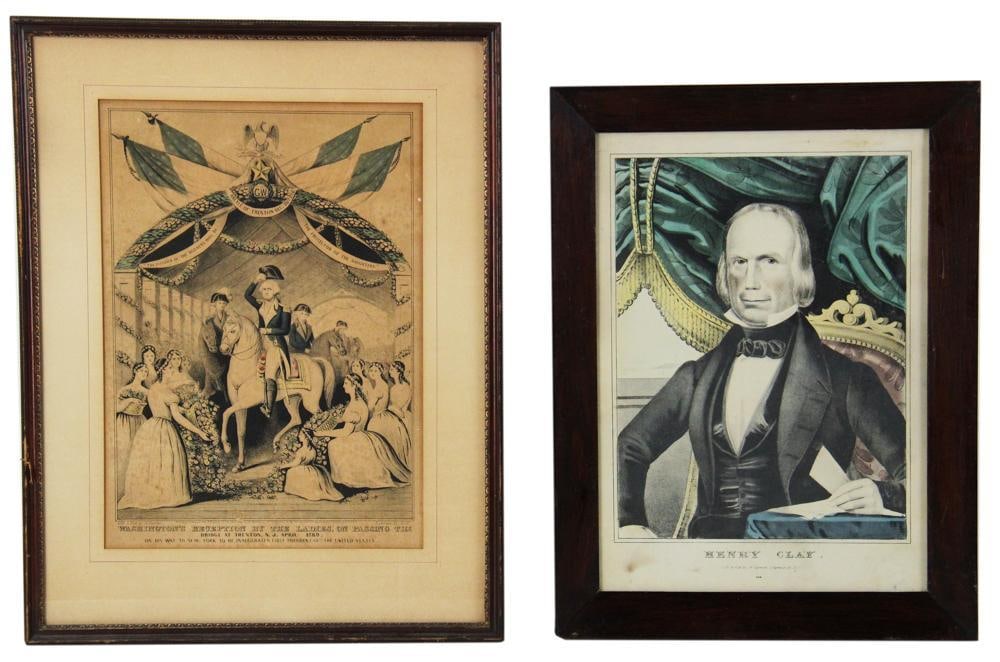 N. Currier, Prints of George Washington, Henry Clay (1 of 9)