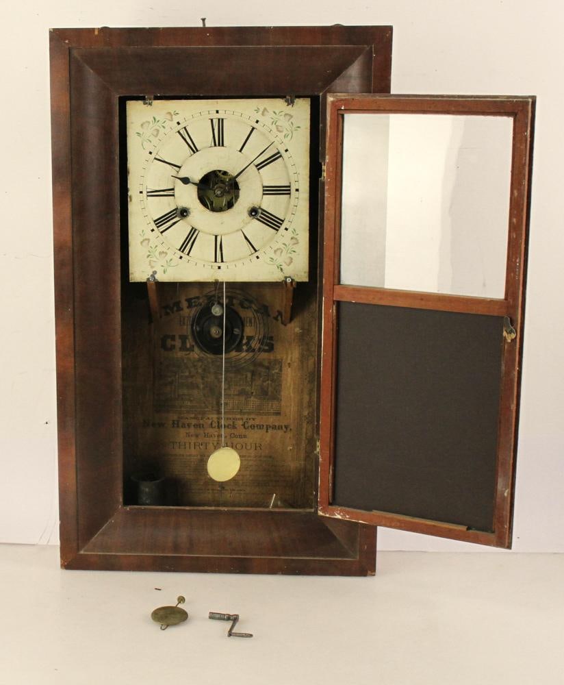 19thC New Haven Clock Co. 30-hr Clock - 6
