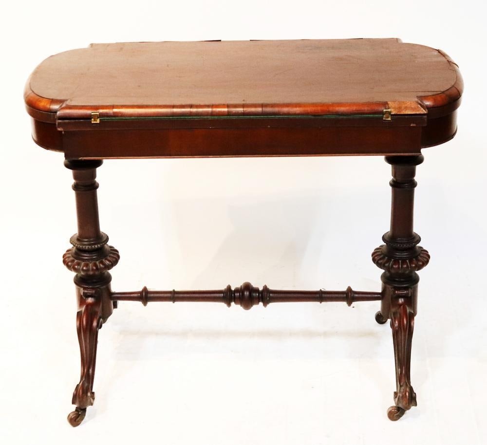 19thC English Mahogany Parlor or Work Table (1 of 14)