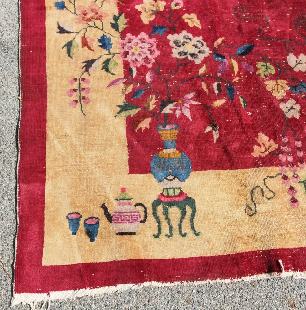 Antique Chinese Rug - 5