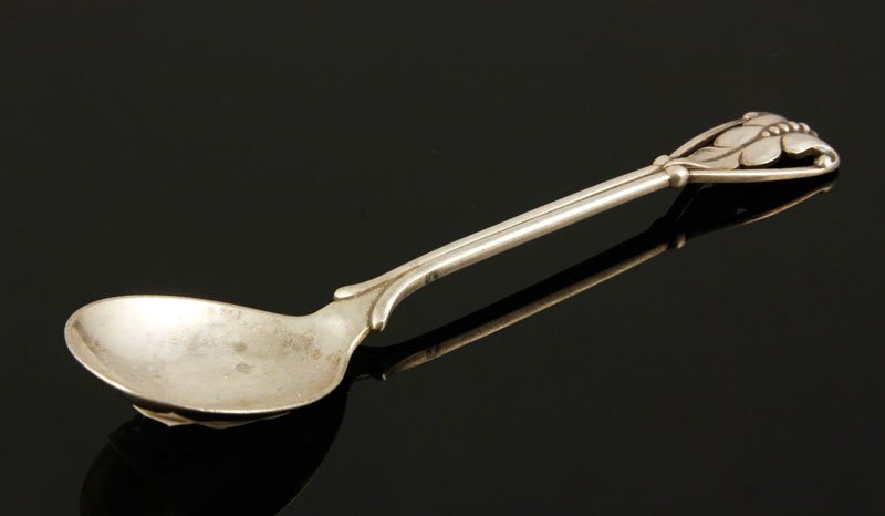 George Jensen Silver Spoon: George Jensen silver spoon, 5 3/4".