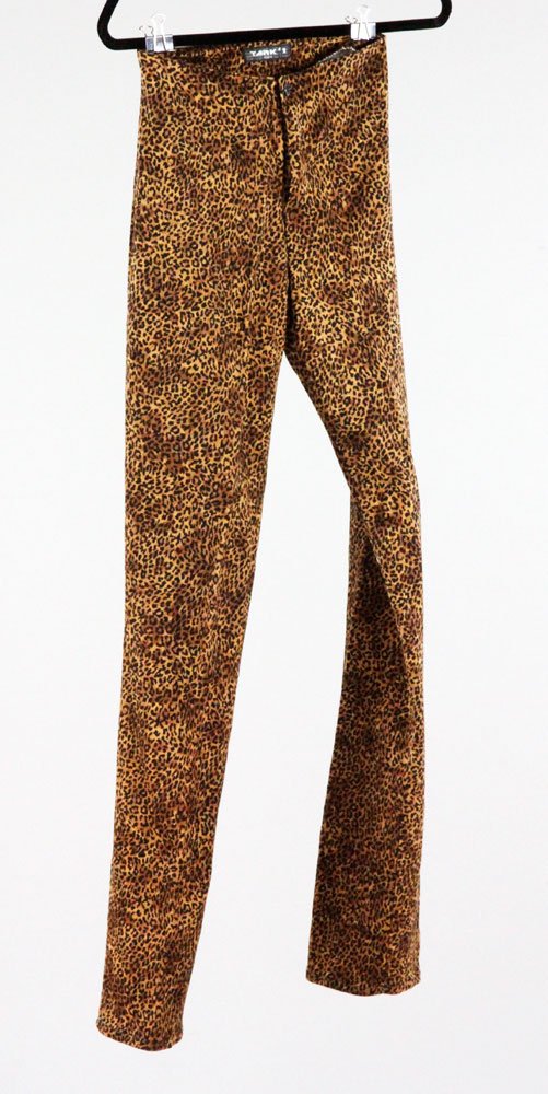 Leopard Pants: Leopard pants, made in Paris by Tark 1, gift of Michael Mailer, son of Norman Mailer. Provenance: Property of Marla Maples.