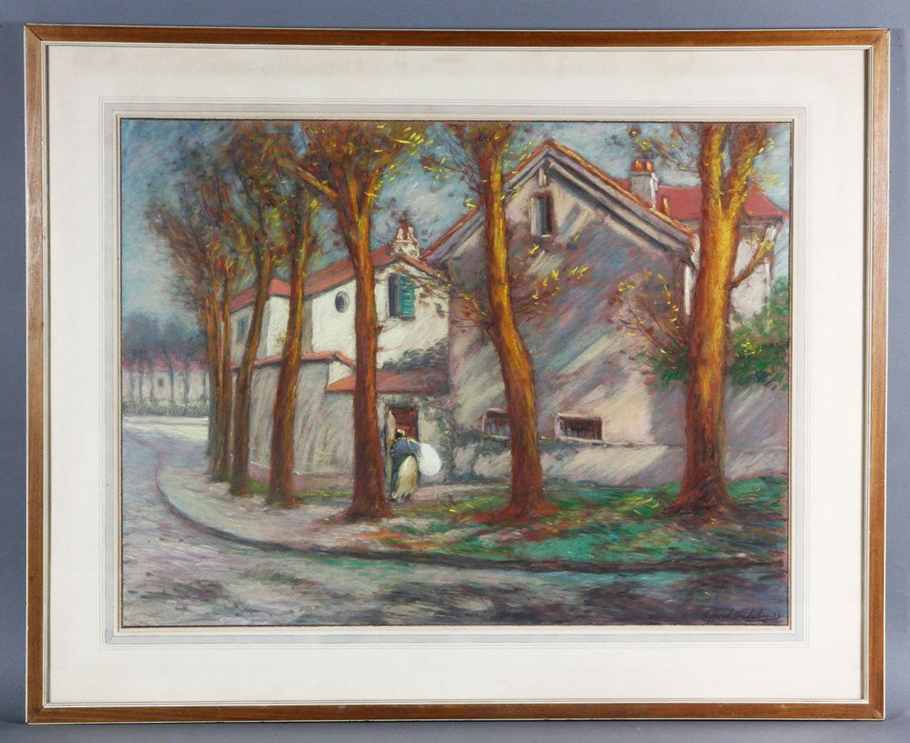 Silsby, "The Laundress", Pastel: Clifford Silsby (American 1896-1986), "The Laundress", pastel on paper, signed and dated lower right " Clifford Silsby '33", 18 1/4"h x 24 1/4"w (view), 25"h x 31"w (frame). Provenance: Malibu, CA col