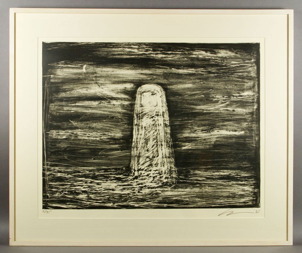 Wilson, "Parsifal," Lithograph: Robert Wilson (American, b. 1941), "Parsifal," lithograph, 1985, from a portfolio of 16 lithographs, on Japan paper, Act II, Plate 10, editioned 5/35 lower right, signed and dated lower right, 19 1/2"