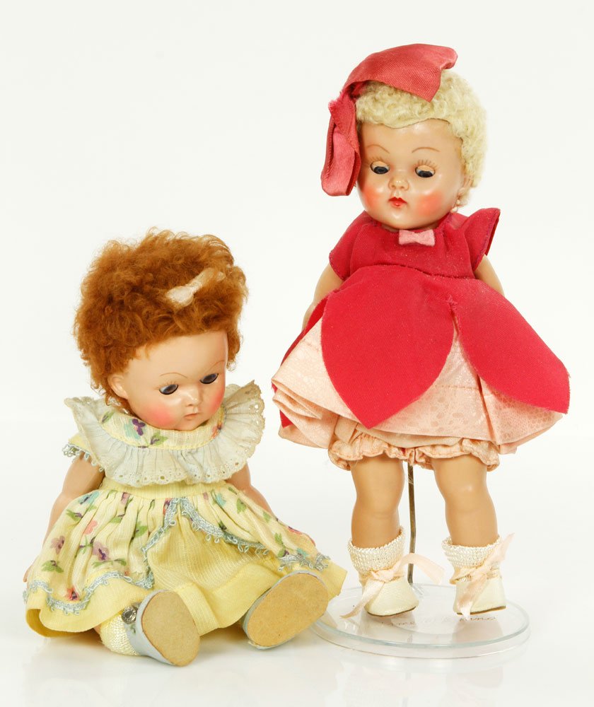 Lot of 2 Ginny Dolls: Lot of two Ginny dolls, including Dawn and Crib Crowd Baby. Provenance: From a Framingham, MA estate.