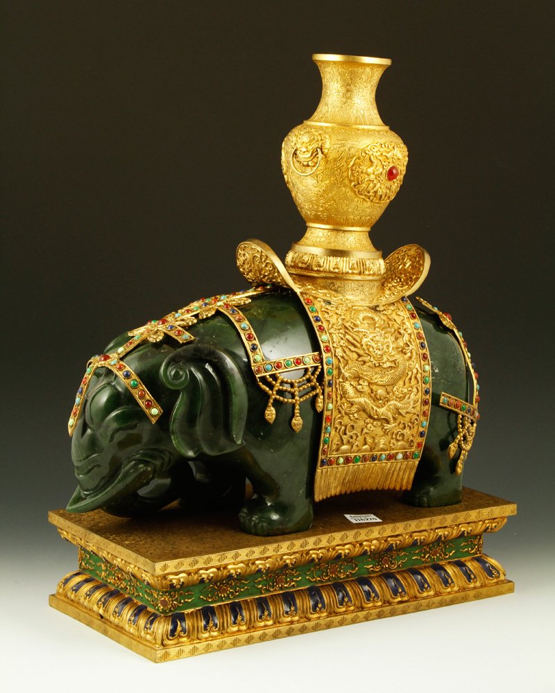 Chinese Spinach Green Jade Elephant