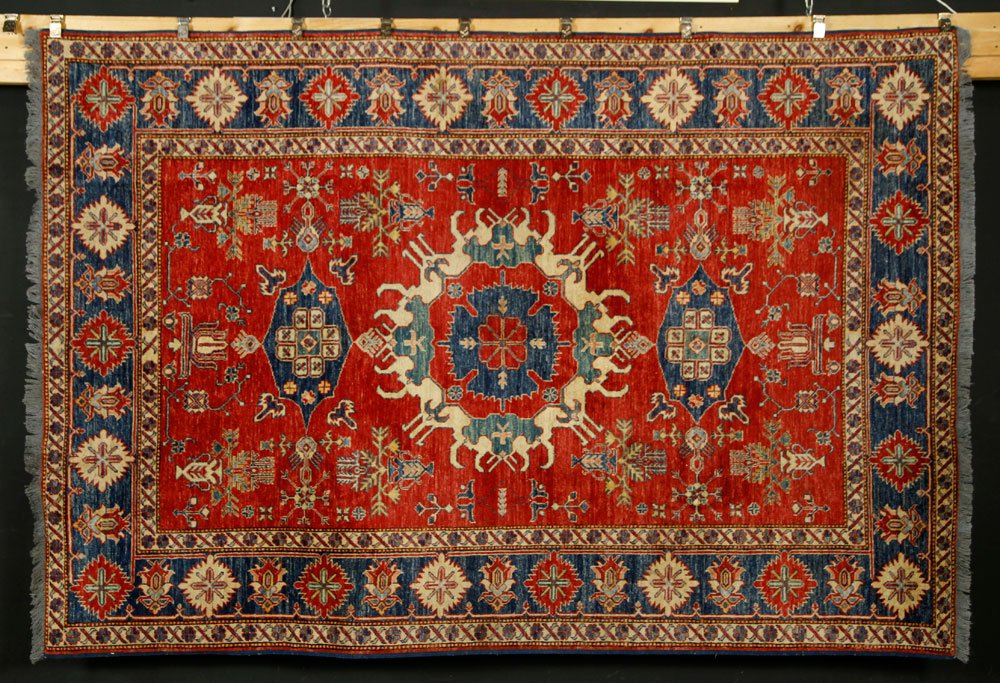 Middle Eastern Carpet: Middle Eastern carpet, approximately 9' x 12'. Provenance: From a California estate.