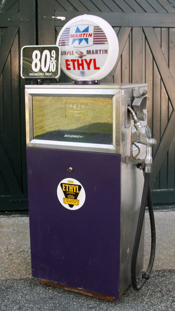 Martin "Purple Martin" Ethyl Gas Pump
