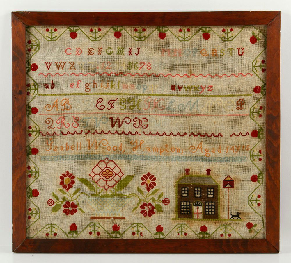 19th C. Needlework Sampler (1 of 4)