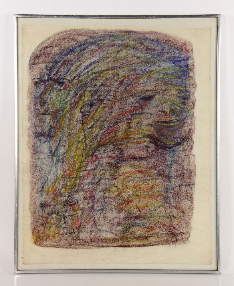 Wojciechowsky, Faces, Pastel Drawing (1 of 8)