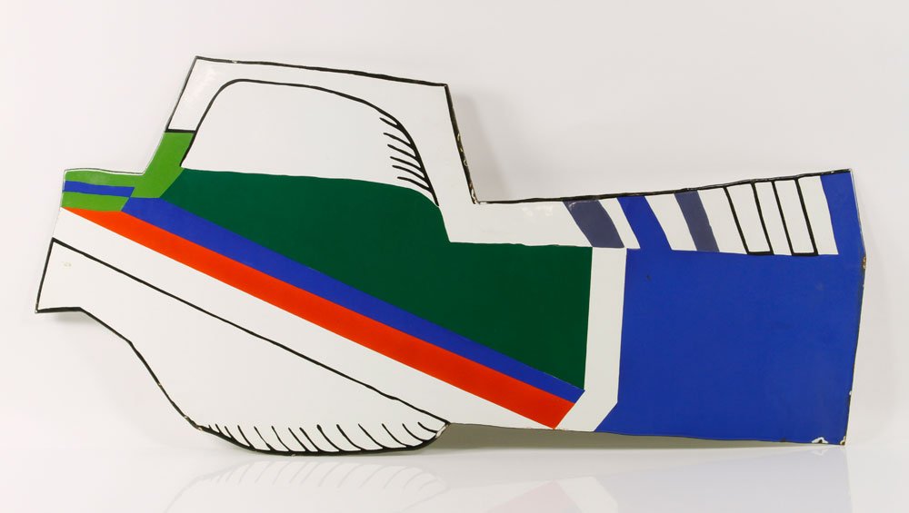 Mid Century Enamel on Steel Wall Plaque (1 of 4)