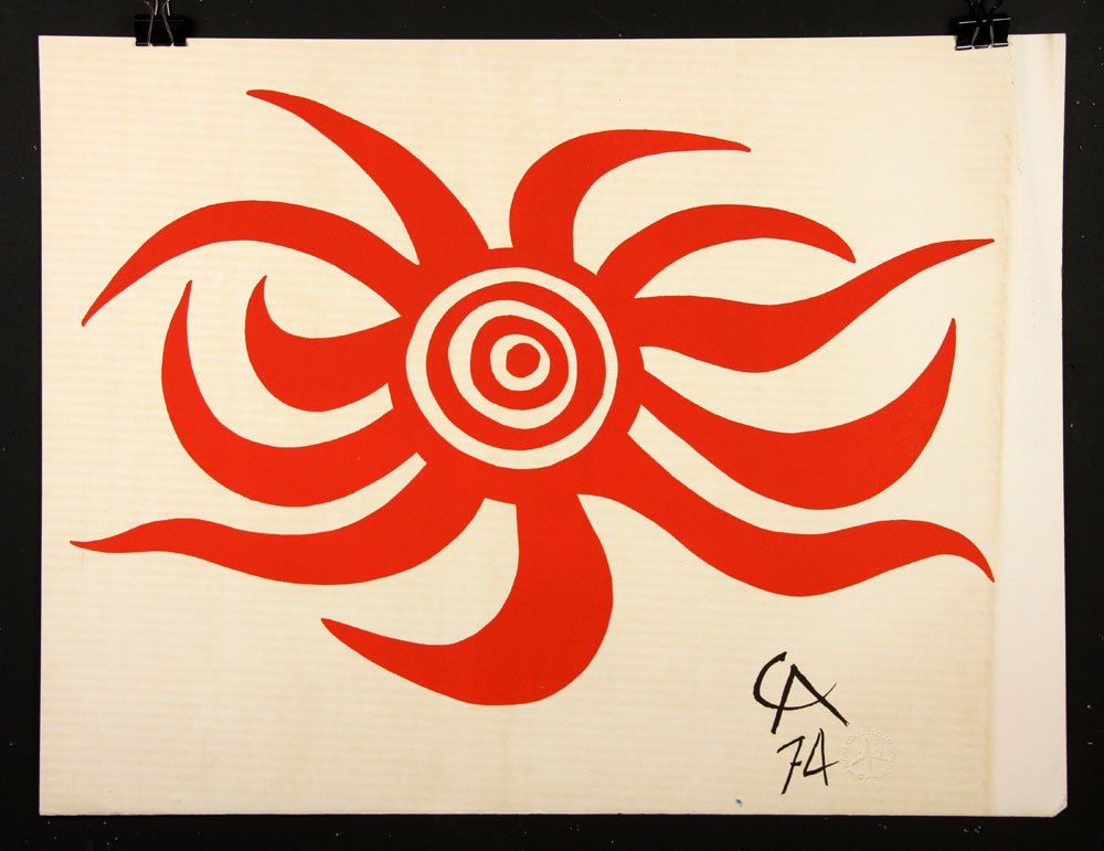 Calder, "Sunburst," Lithograph (1 of 4)
