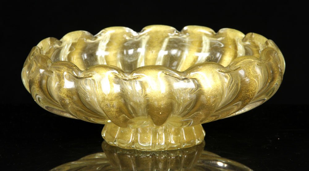 Attr. Barbini, Murano Glass Center Bowl (1 of 4)