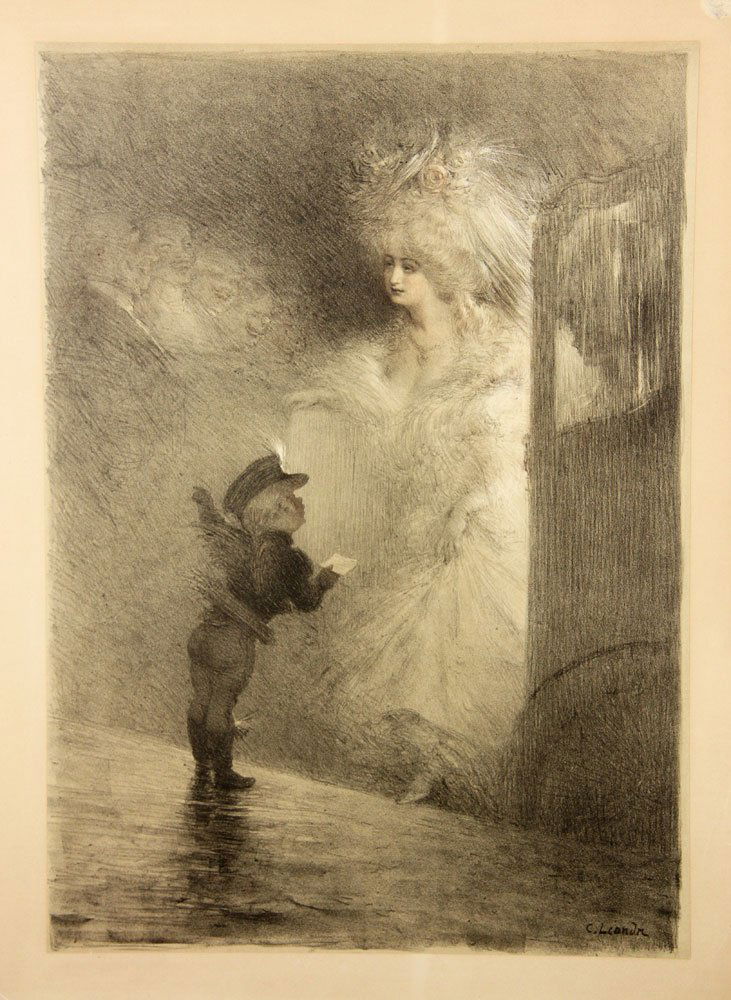 Leandre, Cupid as Messenger, Lithograph (1 of 5)