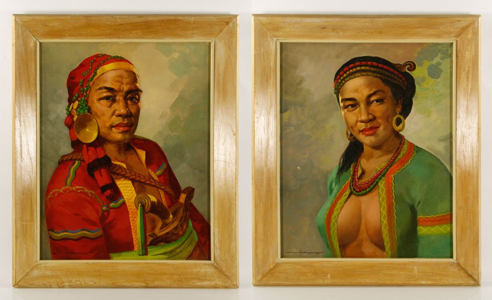 Lopez, Pair of Portraits, O/C (1 of 9)