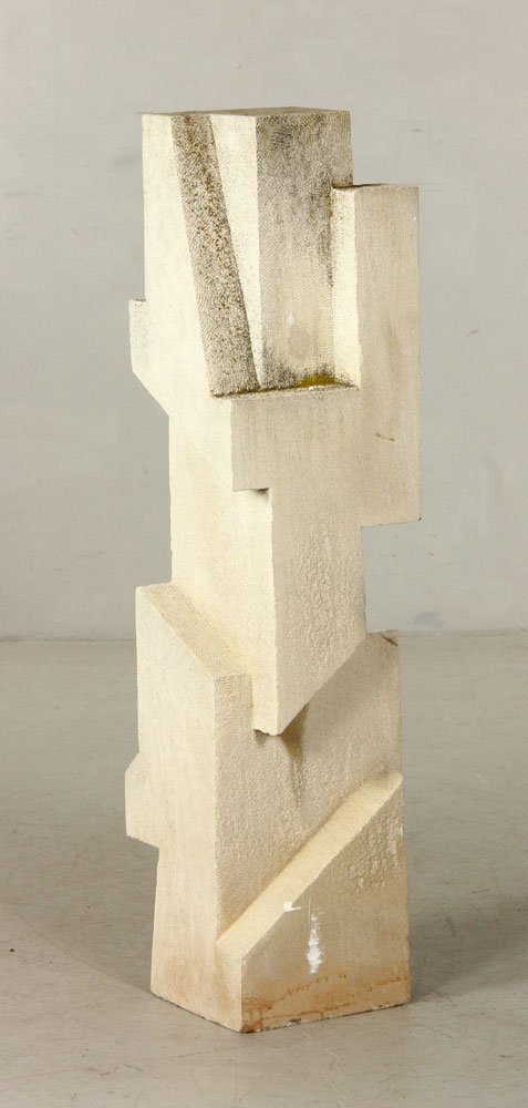 Mid Century Cubist Sculpture, Sandstone (1 of 4)