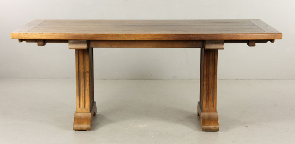 California Arts & Crafts Oak Table (1 of 4)