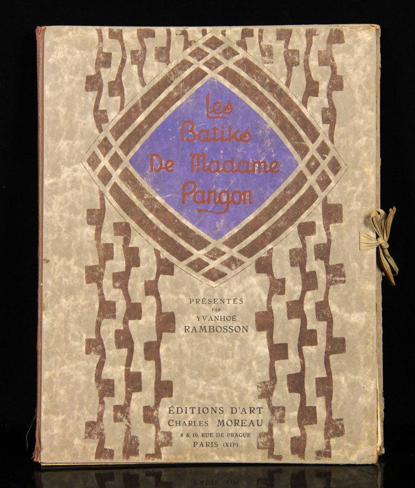 "Les Batiks de Madame Pangon" Book: "Les Batiks de Madame Pangon," Editions d'Art Charles Moreau, 1925. Provenance: From a California collection.
