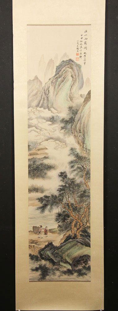 Chinese W/C Scroll (1 of 4)