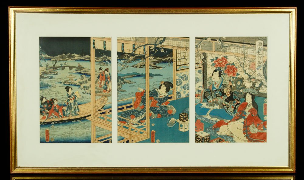 Late 19th C. Japanese Woodblock Print (1 of 4)