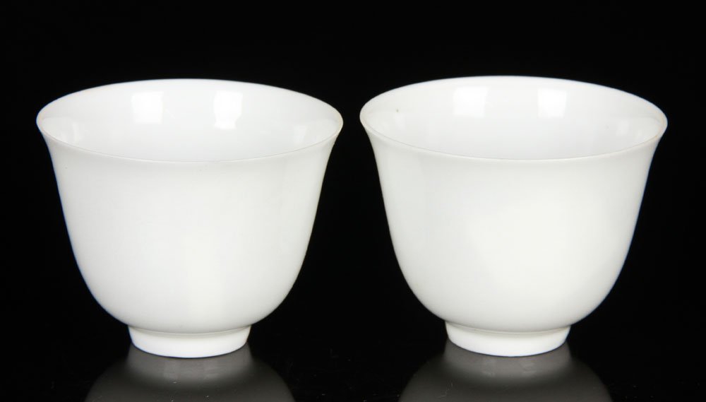 Two Chinese White Porcelain Cups (1 of 4)