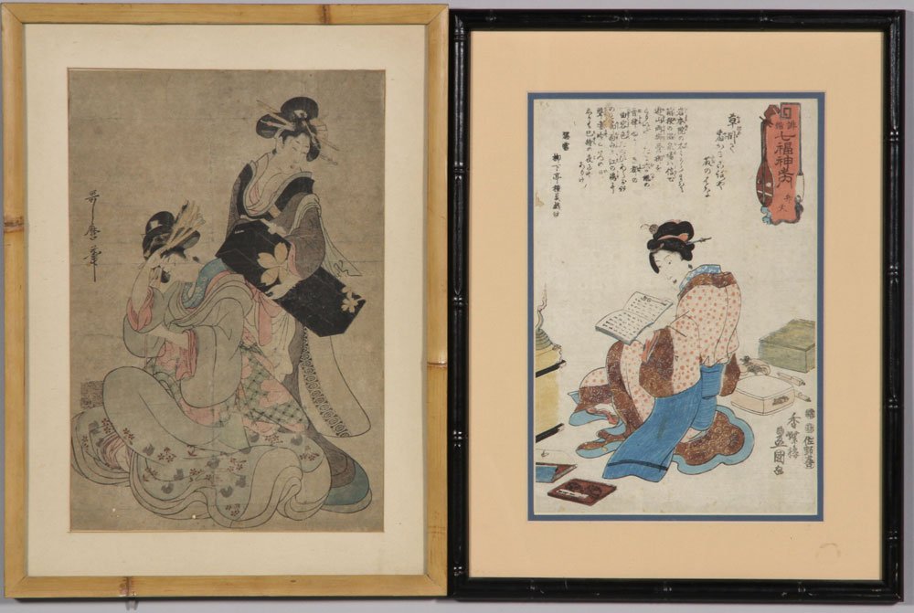 Two 19th C. Japanese Woodblock Prints (1 of 4)