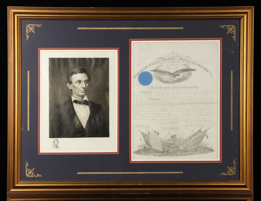 Discharge Papers, with Abraham Lincoln Signature (1 of 10)