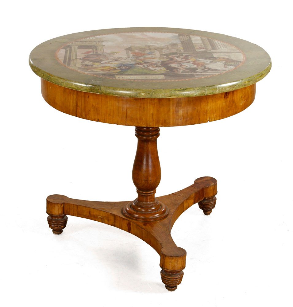 19th C. Magnani Scagliola Table, Italian (1 of 9)