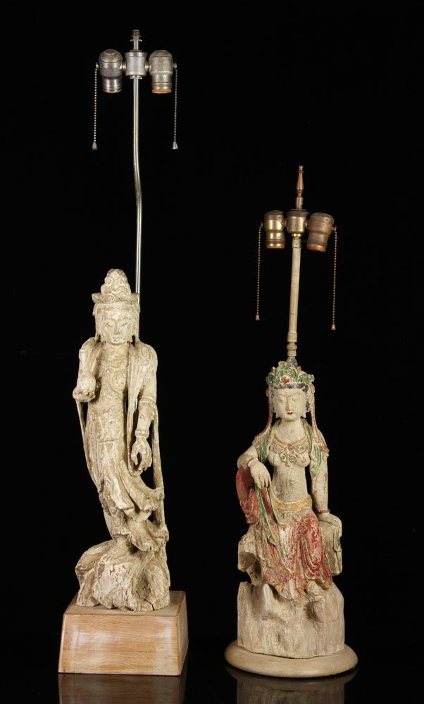Pair of Antique Chinese Lamps (1 of 4)