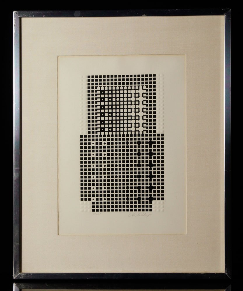 Vasarely, "Illustration for Code," Lithograph (1 of 4)