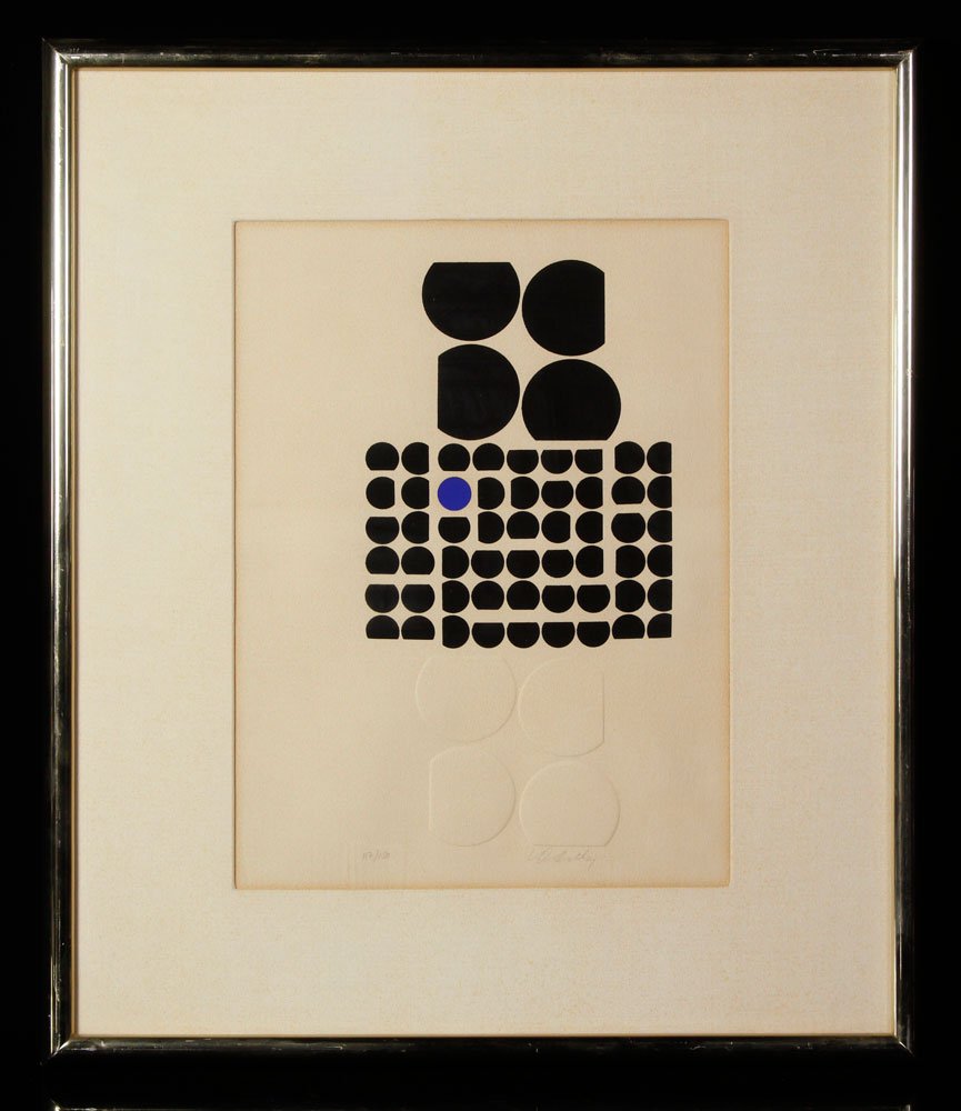Vasarely, "Illustration for Code," Lithograph (1 of 4)