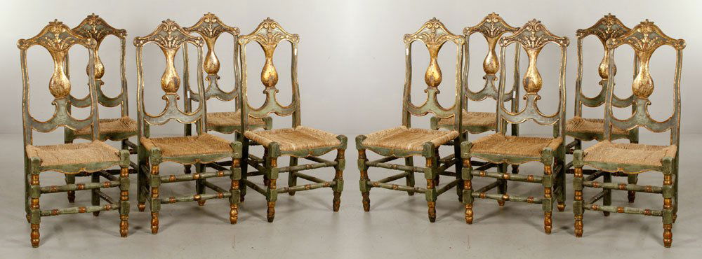 Italian Rush Seat Side Chairs (1 of 8)