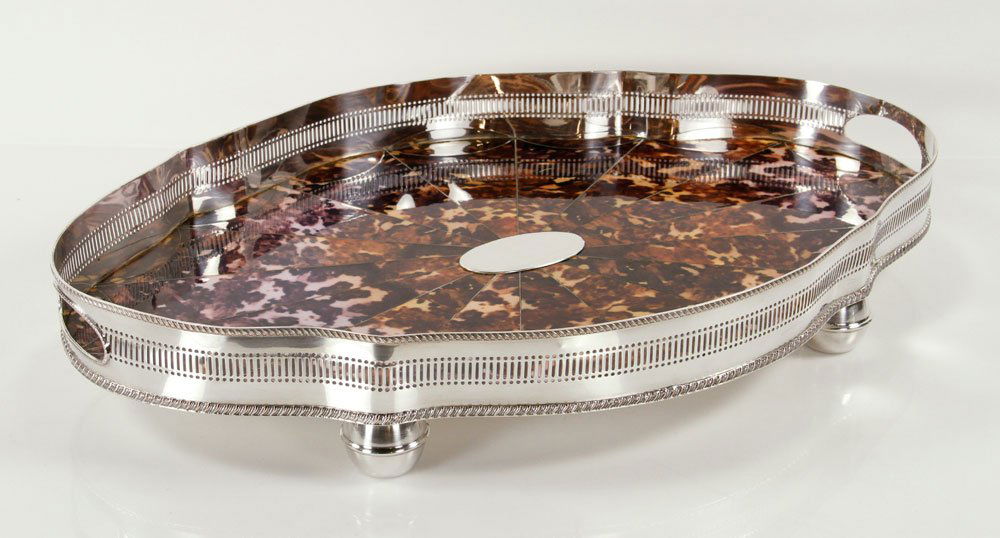 English Silver plate Tray (1 of 4)