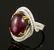 14K Gold, Star Ruby and Diamond Ring - 2