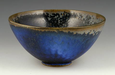 Wyman, 1950's Studio Pottery Bowl: William Wyman (American, 1922-1980), studio pottery bowl, made in 1956, 4 1/2" h x 9 1/2" w. Provenance: From a Maine private collection.