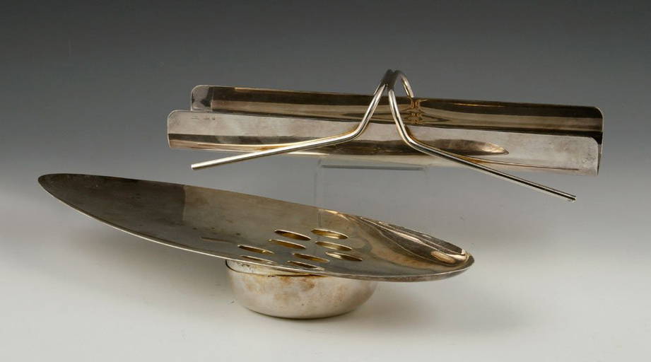 2 Christofle Silver Plated Serving Pieces