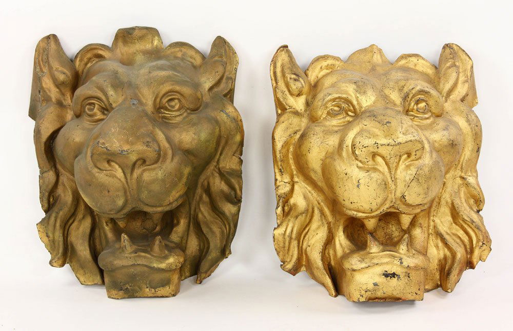 Pr. Antique Lion Head Architectural Elements (1 of 5)