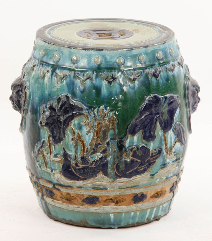 Chinese Pottery Garden Seat (1 of 4)