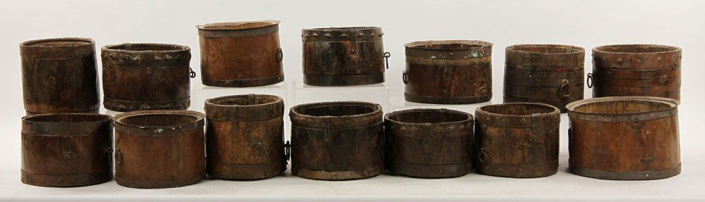 14 Metal Bound Wood Buckets (1 of 4)